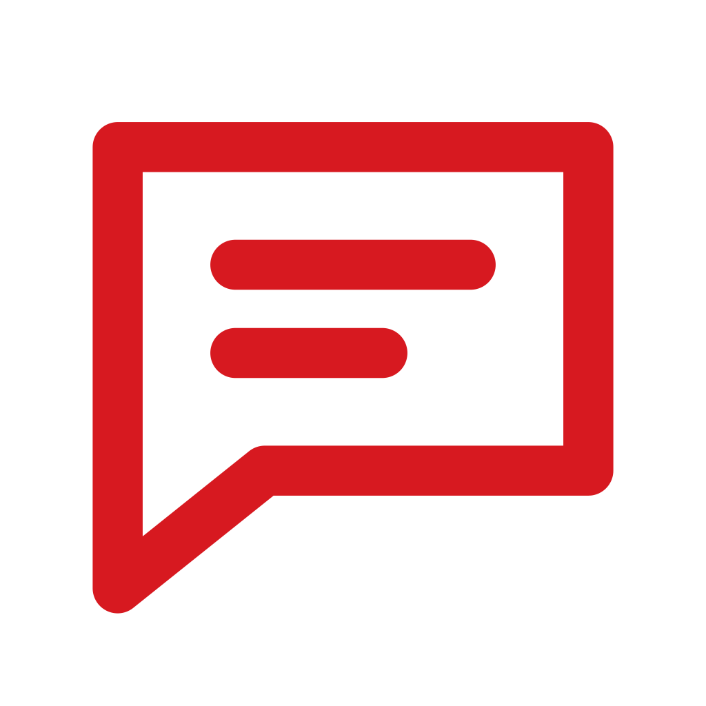 Rotes Icon für Coaching