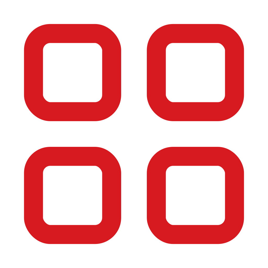 Rotes Icon für Struktur